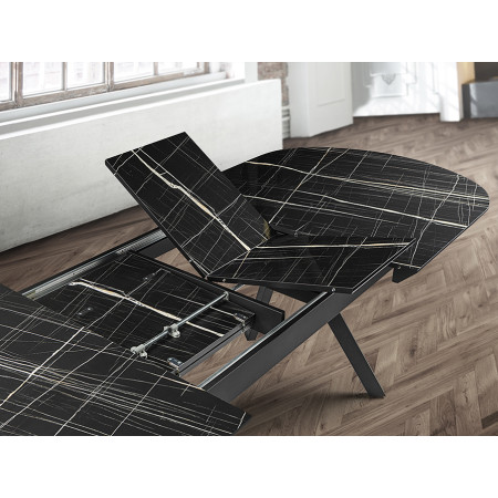 Mesa comedor acabado mármol negro - ANTEA